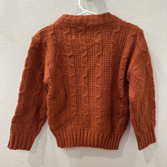 Man-Lee Sportswear Burnt Orange Knit Sweater - Picture 5 of 6